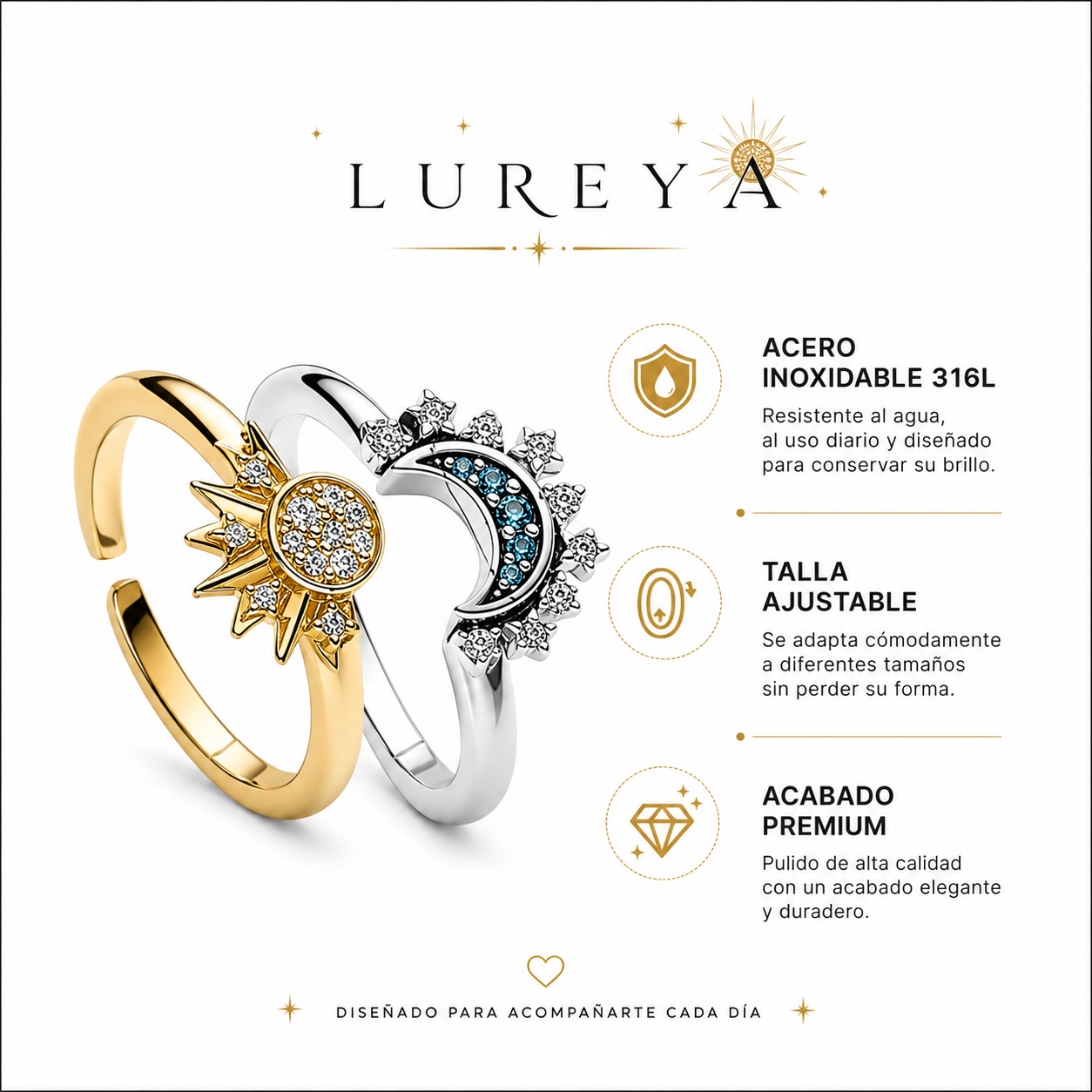 Anillo Sol & Luna