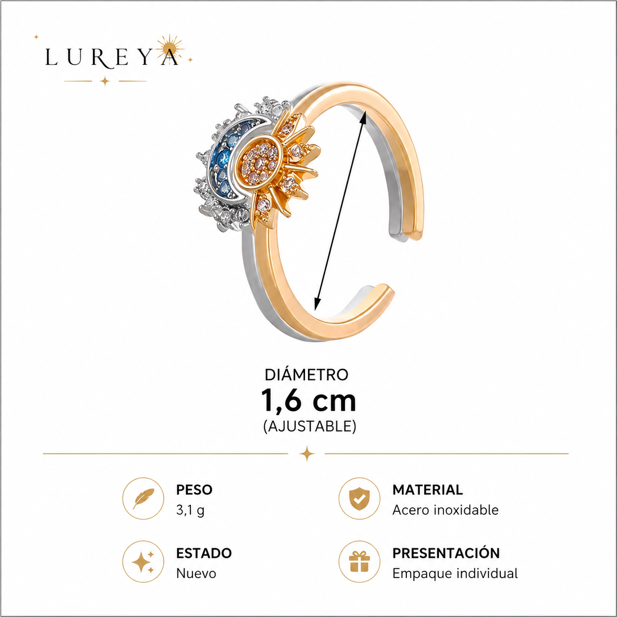 Anillo Sol & Luna